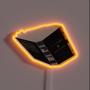 House Of Leaves Book Sprawled Open RGB Neon Sign House Of Leaves Book Sprawled Open RGB Neon Sign