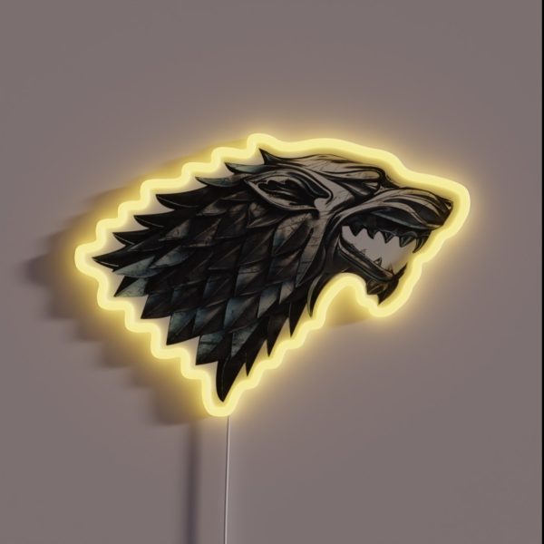 House Stark Game Of Thrones RGB Neon Sign