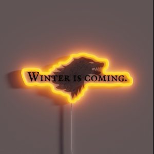 House Stark Winter Is Coming RGB Neon Sign