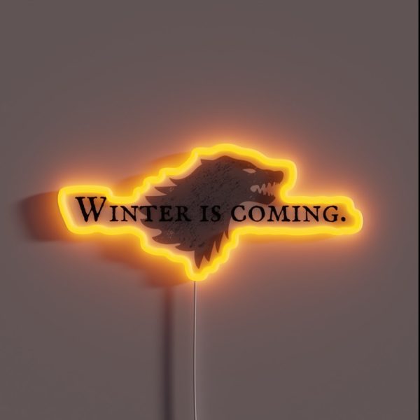 House Stark Winter Is Coming RGB Neon Sign