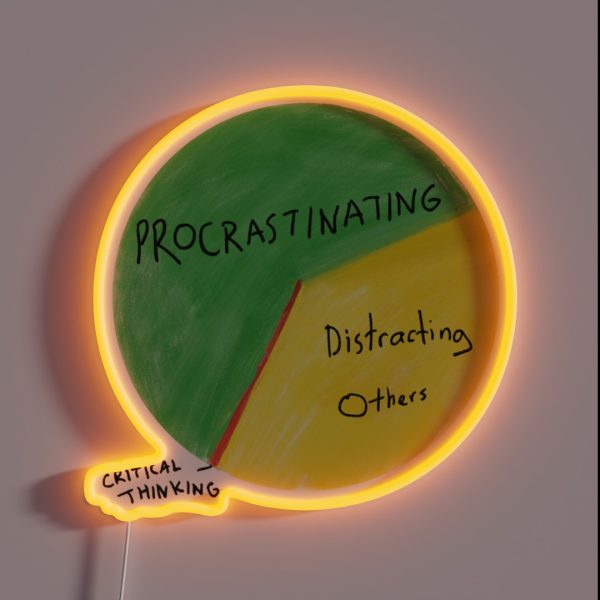 How Michael Spends His Time RGB Neon Sign