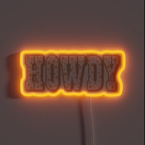 Howdy RGB Neon Sign