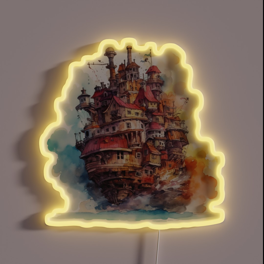 Howl S House RGB Neon Sign Howl S House RGB Neon Sign