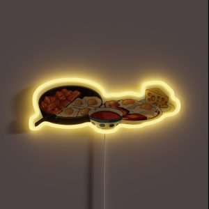 Howls Breakfast RGB Neon Sign Howls Breakfast RGB Neon Sign