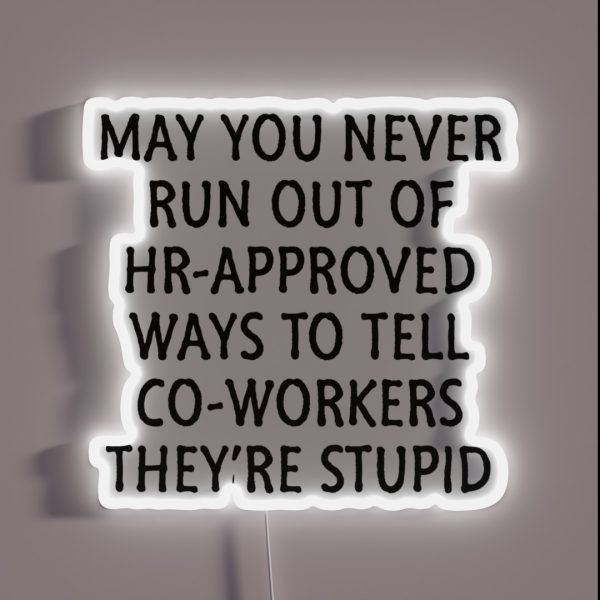 HR Approved Stupid RGB Neon Sign