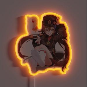 Hu Tao Butterflies Genshin Impact RGB Neon Sign Hu Tao Butterflies Genshin Impact RGB Neon Sign