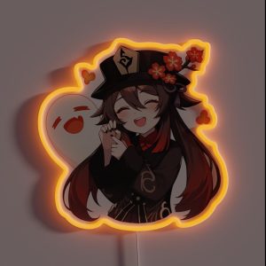 Hu Tao Genshin Impact RGB Neon Sign Hu Tao Genshin Impact RGB Neon Sign