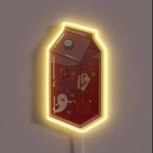 Hu Tao Milk Carton RGB Neon Sign Hu Tao Milk Carton RGB Neon Sign