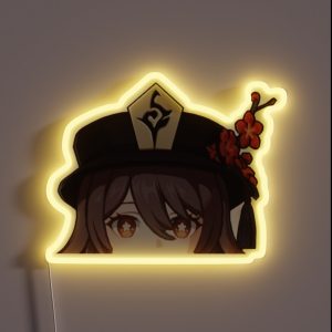 Hu Tao Peeker RGB Neon Sign