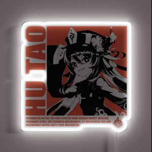 Hu Tao Pyro Genshin Impact RGB Neon Sign