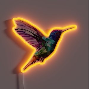 Hummingbird RGB Neon Sign