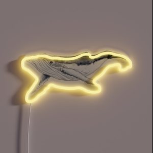 Humpback Whale Baby RGB Neon Sign Humpback Whale Baby RGB Neon Sign