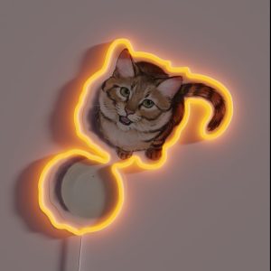 Hungry Cat RGB Neon Sign
