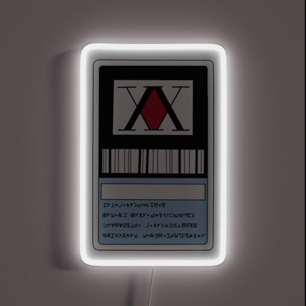Hunter License RGB Neon Sign