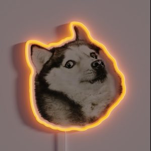 Husky Doge RGB Neon Sign Husky Doge RGB Neon Sign