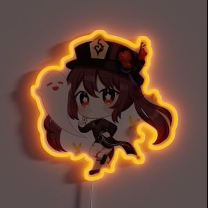 Hutao Chibi Genshin Impact RGB Neon Sign