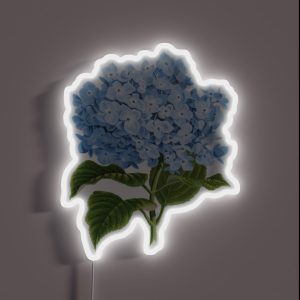 Hydrangea Flower In Blue RGB Neon Sign Hydrangea Flower In Blue RGB Neon Sign