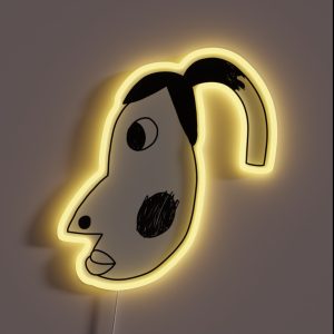 Hyperpigmentation Mom Portrait Meme RGB Neon Sign Hyperpigmentation Mom Portrait Meme RGB Neon Sign