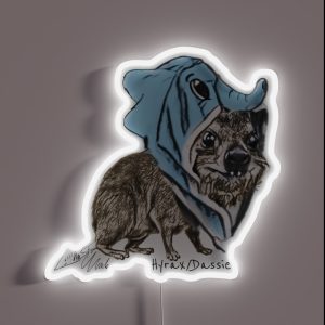 Hyrax In Elephant Costume RGB Neon Sign