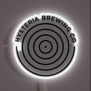 Hysteria Brewing Company RGB Neon Sign
