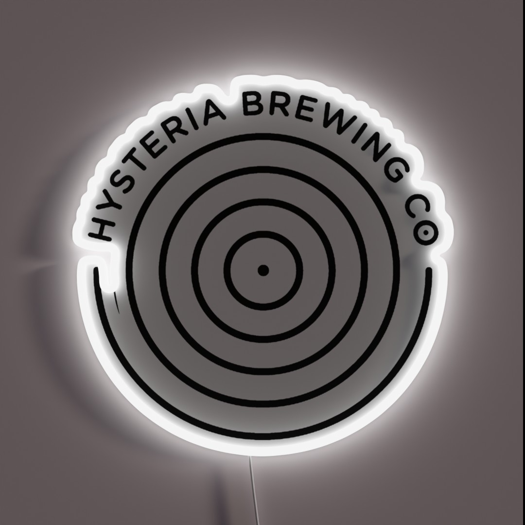 Hysteria Brewing Company RGB Neon Sign Hysteria Brewing Company RGB Neon Sign