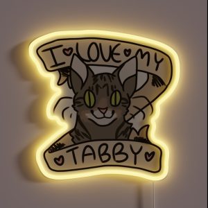 I 3 My Tabby RGB Neon Sign