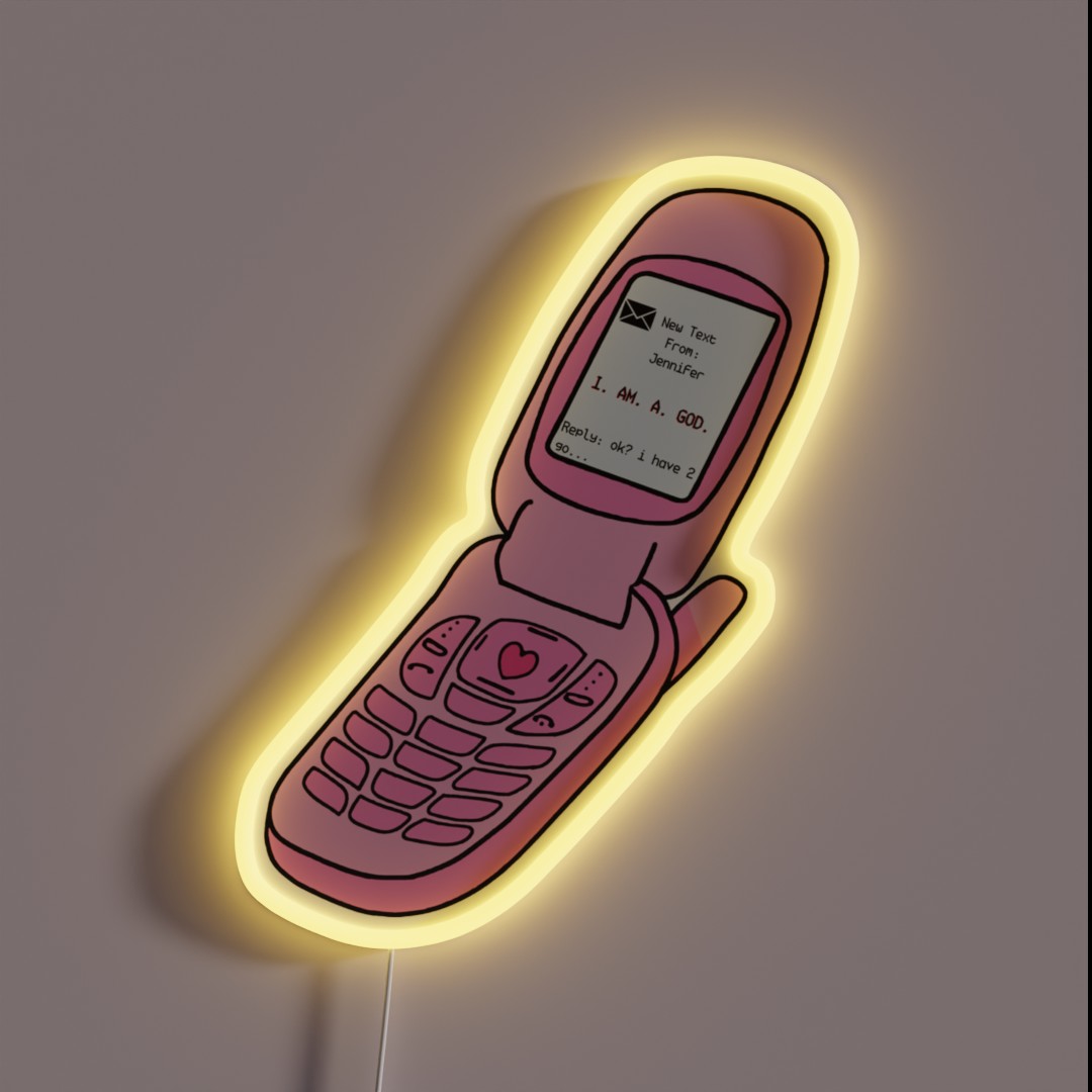 I Am A God Jennifer S Body Inspired Cell RGB Neon Sign I Am A God Jennifer S Body Inspired Cell RGB Neon Sign