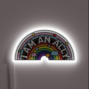 I Am An Ally RGB Neon Sign I Am An Ally RGB Neon Sign