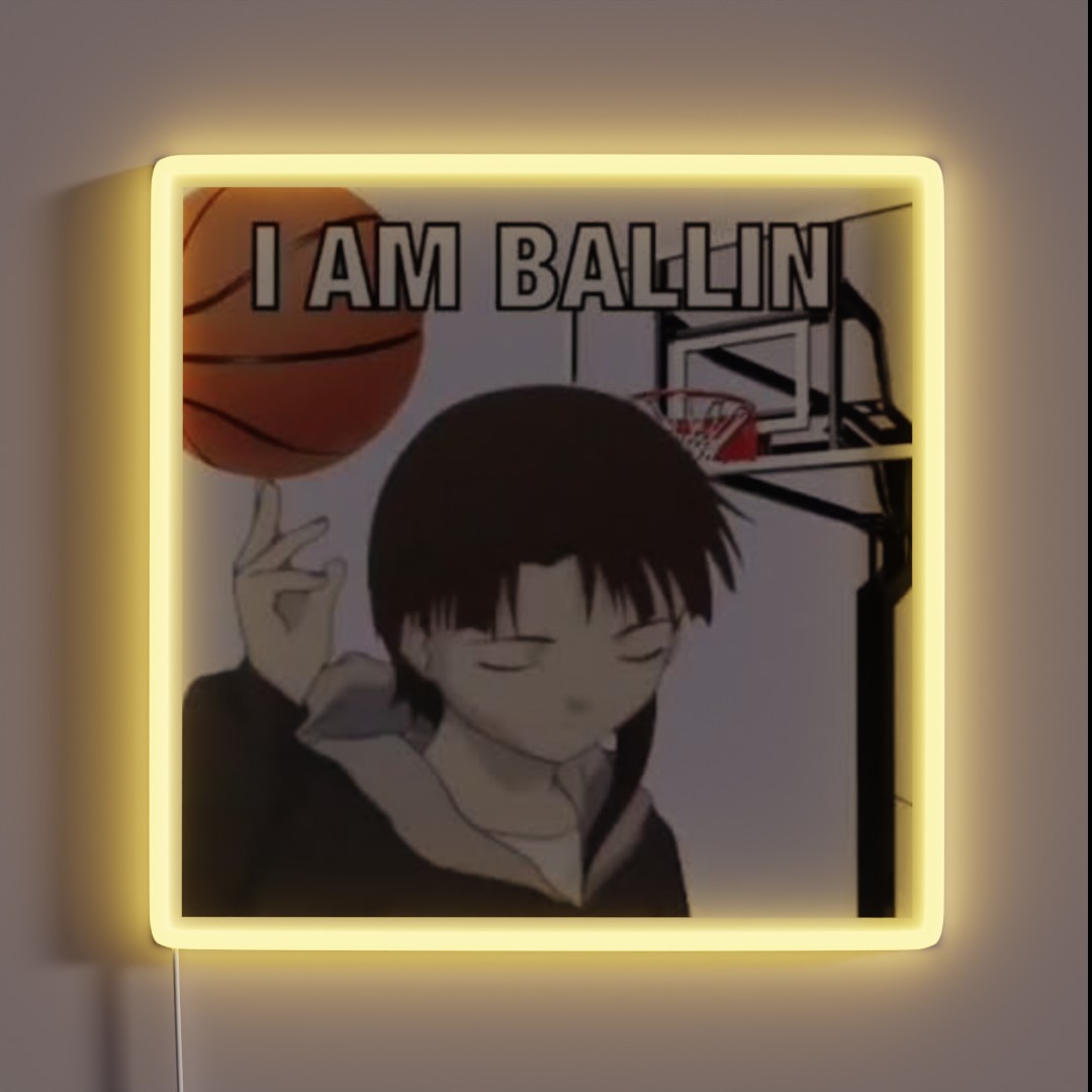 I Am Ballin Lain RGB Neon Sign I Am Ballin Lain RGB Neon Sign
