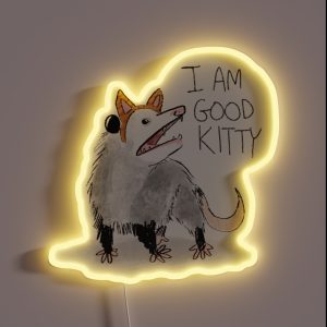 I AM GOOD KITTY Design RGB Neon Sign