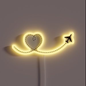 I Am Love To Travel Around World RGB Neon Sign