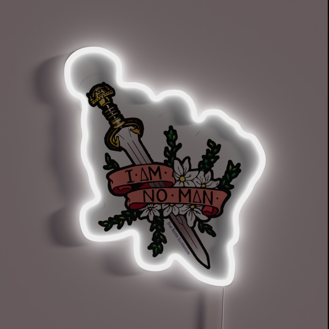 I Am No Man RGB Neon Sign I Am No Man RGB Neon Sign