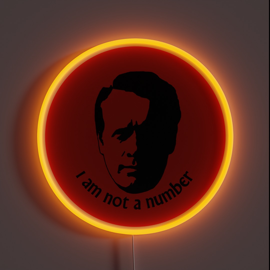 I AM NOT A NUMBER RGB Neon Sign I AM NOT A NUMBER RGB Neon Sign
