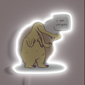 I Am Unhappy RGB Neon Sign