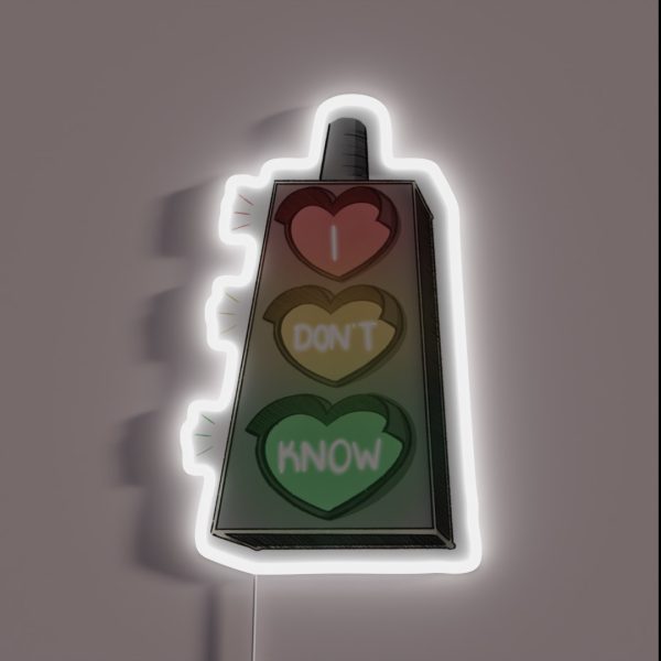 I Ask The Traffic Lights RGB Neon Sign