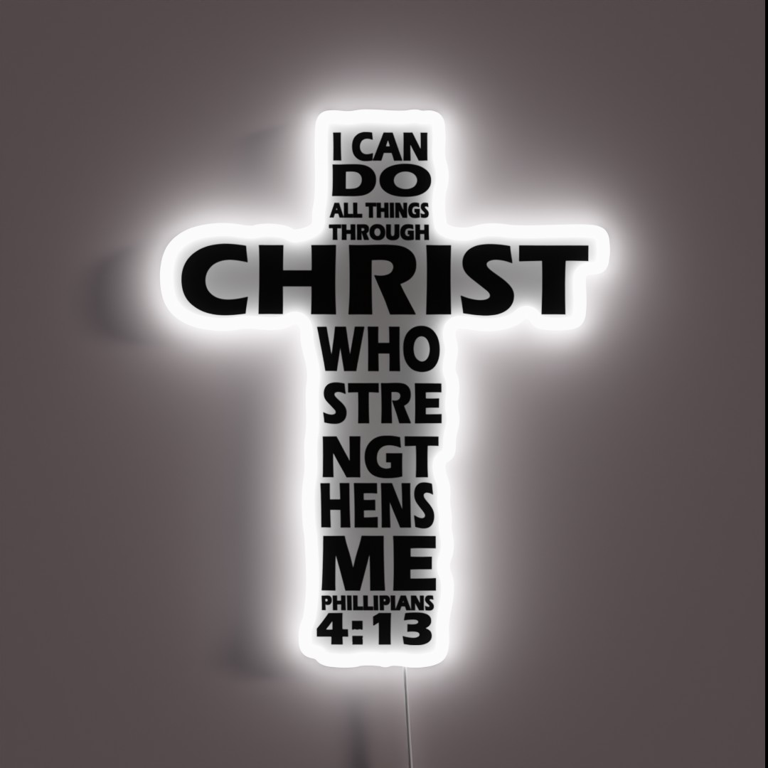 I CAN DO ALL THINGS RGB Neon Sign I CAN DO ALL THINGS RGB Neon Sign