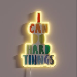 I Can Do Hard Things Printable Wall Art Inspirational Quote Rainbow Print Work Hard Print Family Theme Print Back To School Print RGB Neon Sign I Can Do Hard Things Printable Wall Art Inspirational Quote Rainbow Print Work Hard Print Family Theme Print Back To School Print RGB Neon Sign