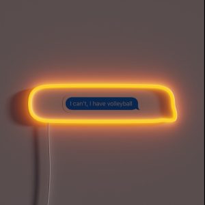 I Can T I Have Volleyball RGB Neon Sign I Can T I Have Volleyball RGB Neon Sign
