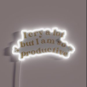 I Cry A Lot RGB Neon Sign