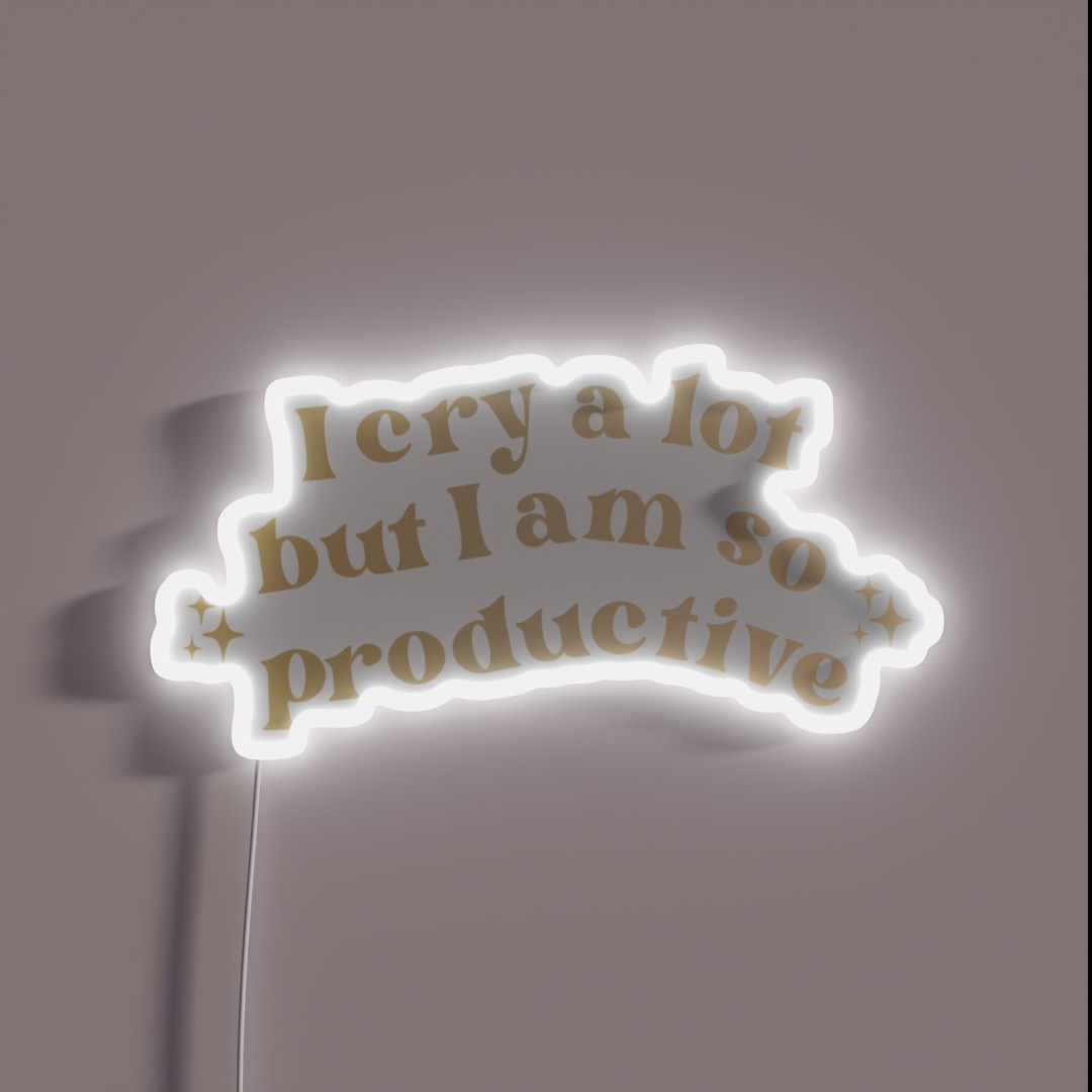 I Cry A Lot RGB Neon Sign I Cry A Lot RGB Neon Sign