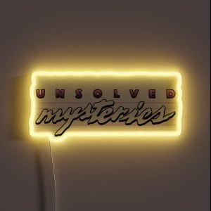 I D Rather Be Watching Unsolved Mysteries RGB Neon Sign
