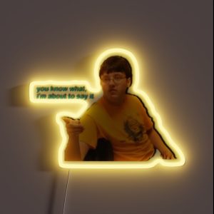 I Dont Care That You Broke Your Elbow Vine RGB Neon Sign