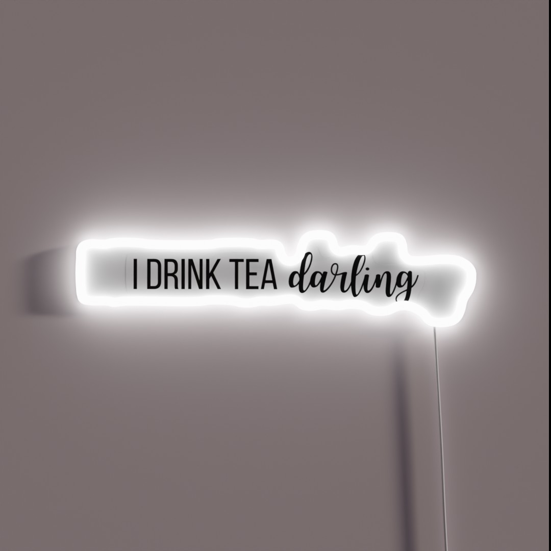 I Drink Tea Darling Tom Holland RGB Neon Sign I Drink Tea Darling Tom Holland RGB Neon Sign