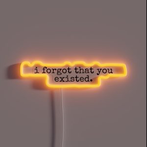 I Forgot That You Existed RGB Neon Sign I Forgot That You Existed RGB Neon Sign