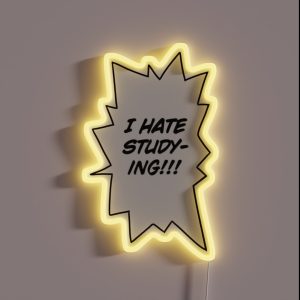 I Hate Studying RGB Neon Sign I Hate Studying RGB Neon Sign