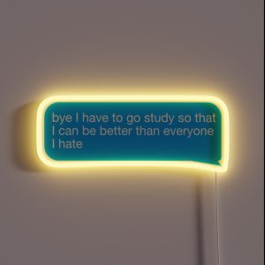 I Have To Study RGB Neon Sign