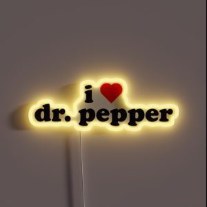 I Heart Dr Pepper RGB Neon Sign