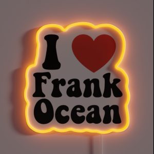 I Heart Frank Ocean RGB Neon Sign