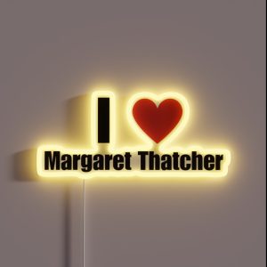 I Heart Margaret Thatcher RGB Neon Sign