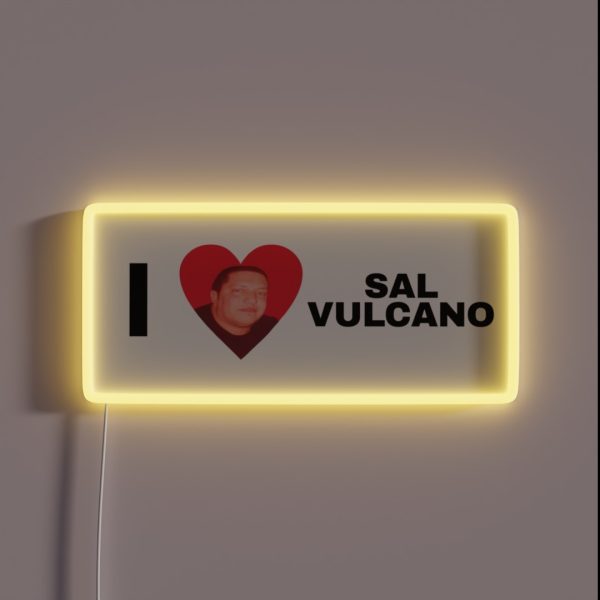 I Heart Sal Vulcano RGB Neon Sign